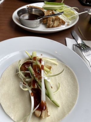 Duck wrap   at The Orchid Vegan Restaurant in York