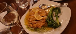 Lemon chicken 🥰 at The Orchid Vegan Restaurant in York