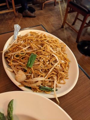 Noodles. Comforting. Not too greasy   at The Orchid Vegan Restaurant in York