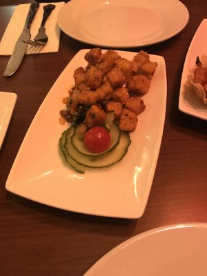Salt and pepper tofu  at The Orchid Vegan Restaurant in York
