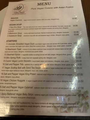   at The Orchid Vegan Restaurant in York