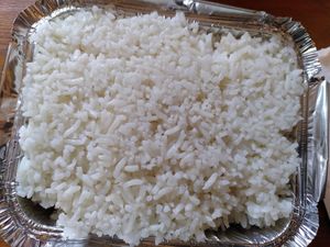 Boiled rice - takeaway (June 2022) at The Orchid Vegan Restaurant in York