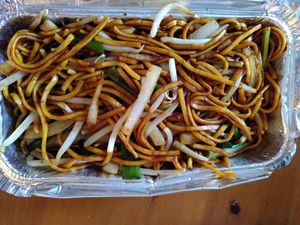 Fried noodles - takeaway (June 2022) at The Orchid Vegan Restaurant in York