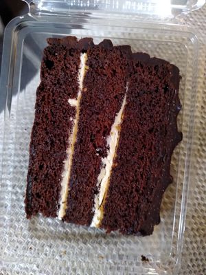 Chocolate fudge cake - takeaway (June 2022) at The Orchid Vegan Restaurant in York