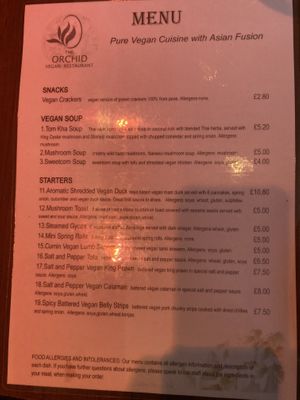   at The Orchid Vegan Restaurant in York