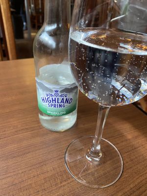 Scottish water   at The Orchid Vegan Restaurant in York