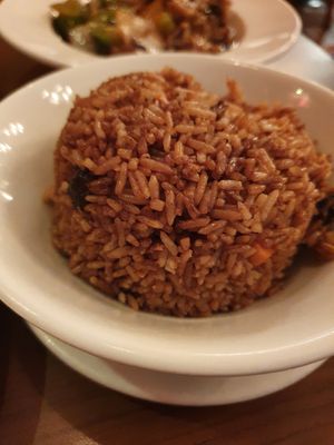 Mushroom fried rice at The Orchid Vegan Restaurant in York