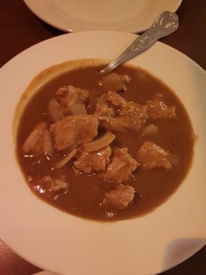 'Chicken' curry at The Orchid Vegan Restaurant in York