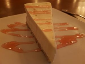 Vegan Cheese Cake at The Orchid Vegan Restaurant in York