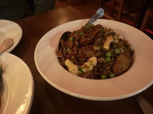 Singapore special fried rice at The Orchid Vegan Restaurant in York