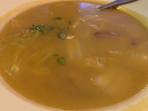 Spicy soup   at The Orchid Vegan Restaurant in York