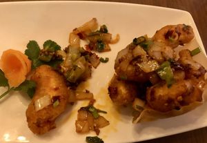 King “Prawns"  at The Orchid Vegan Restaurant in York