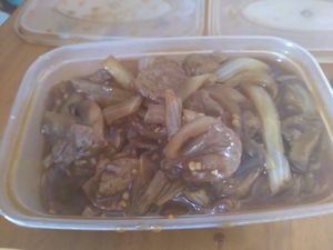 Mushroom with vegan beef - really good (May 2023) at The Orchid Vegan Restaurant in York