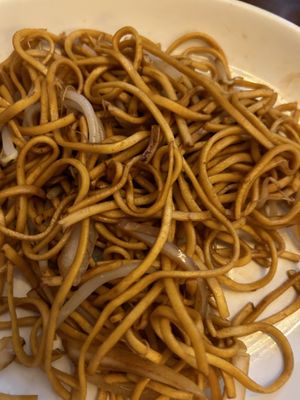 Fried noodles  at The Orchid Vegan Restaurant in York