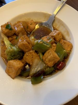 Tofu  at The Orchid Vegan Restaurant in York