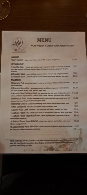  at The Orchid Vegan Restaurant in York