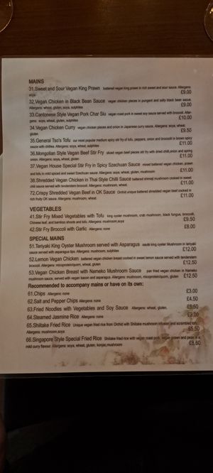  at The Orchid Vegan Restaurant in York