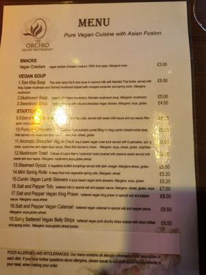  at The Orchid Vegan Restaurant in York