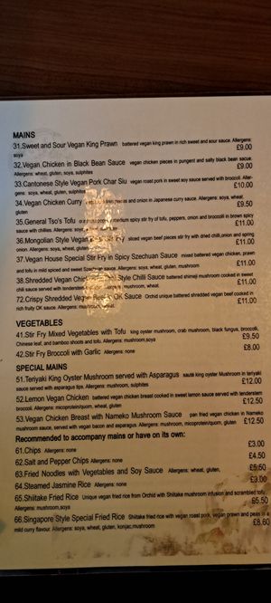  at The Orchid Vegan Restaurant in York