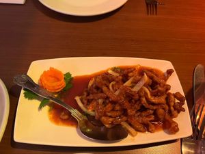 Crispy shredded ‘chicken'  at The Orchid Vegan Restaurant in York