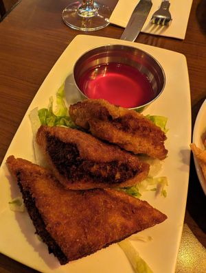 Mushroom toast at The Orchid Vegan Restaurant in York