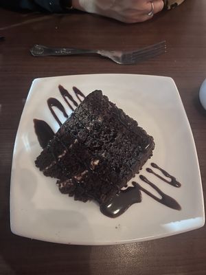 Chocolate fudge cake!  at The Orchid Vegan Restaurant in York