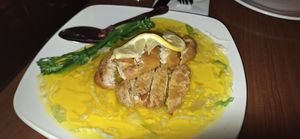 Lemon Vegan Chicken at The Orchid Vegan Restaurant in York