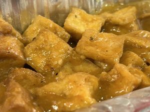 Satay Tofu Skewers  at The Orchid Vegan Restaurant in York