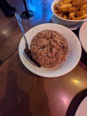 Shiitake mushroom rice at The Orchid Vegan Restaurant in York