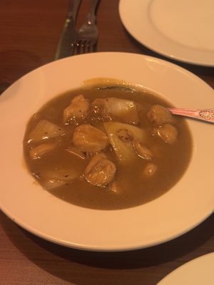 Vegan chicken curryy  at The Orchid Vegan Restaurant in York