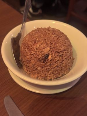 Shiitake fried ricee  at The Orchid Vegan Restaurant in York