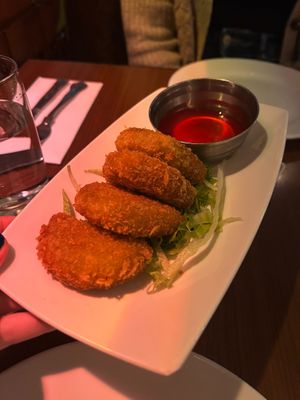 Pumpkin Croquettes
(my favourite) at The Orchid Vegan Restaurant in York