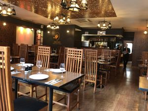 Inside the restaurant  at The Orchid Vegan Restaurant in York