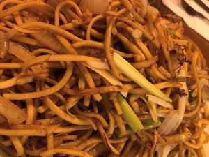 Plain noodles  at The Orchid Vegan Restaurant in York