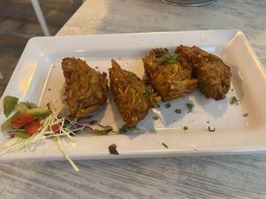 Onion bhaji   at Tandoori Hut in Tenerife