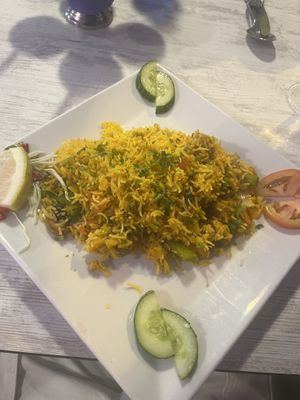 Vegetable biryani   at Tandoori Hut in Tenerife
