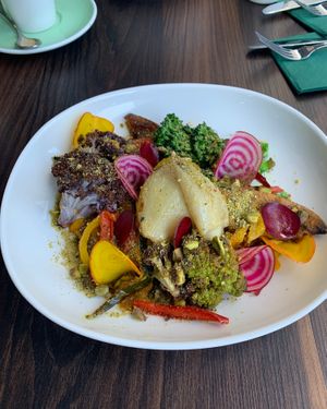 Roast Veggie Bowl at Nourish in Kangaroo Point