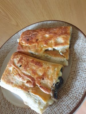 So good! $5 each. This is the cheese and spinach. at Tammy's Borek in Preston