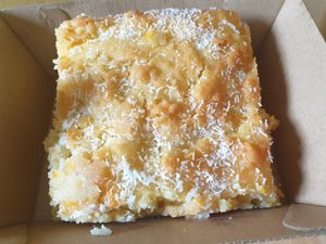 Orange Semolina Cake. Big slab $5 at Tammy's Borek in Preston