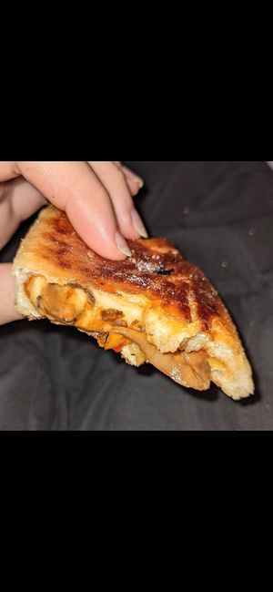 Vegan cheese and mushroom at Tammy's Borek in Preston