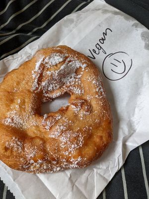 Vegan Turkish doughnut at Tammy's Borek in Preston