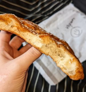 Vegan Turkish doughnut at Tammy's Borek in Preston