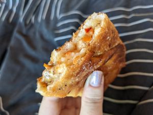 Vegan mushroom and cheese at Tammy's Borek in Preston
