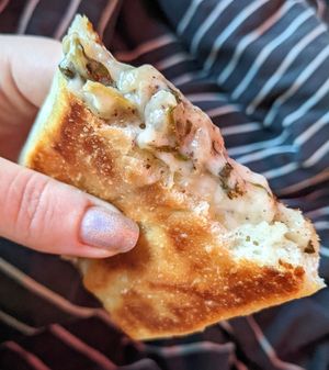 Vegan spinach and cheese at Tammy's Borek in Preston