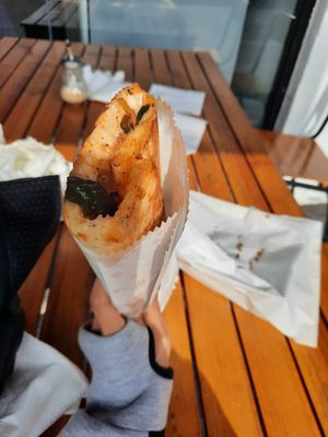 Spicy lamb vegan borek at Tammy's Borek in Preston