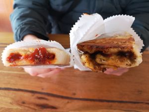 Firecracker Borek and Mushroom & Cheese Borek at Tammy's Borek in Preston
