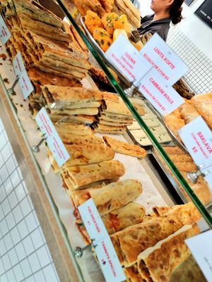 The range of delicious boreks ♡♡♡ at Tammy's Borek in Preston