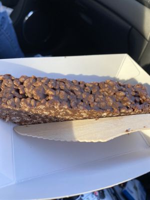 A very yummy rice crispy treat. at KD's Vegan Takeaway in Townsville