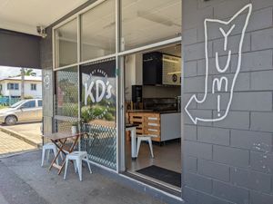 Store front at KD's Vegan Takeaway in Townsville