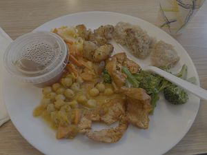 I liked every item genuinely but the mustard potatoes, seitan cutlets, and bbq tofu had to be my three favorites.   at Masao's Kitchen in Waltham